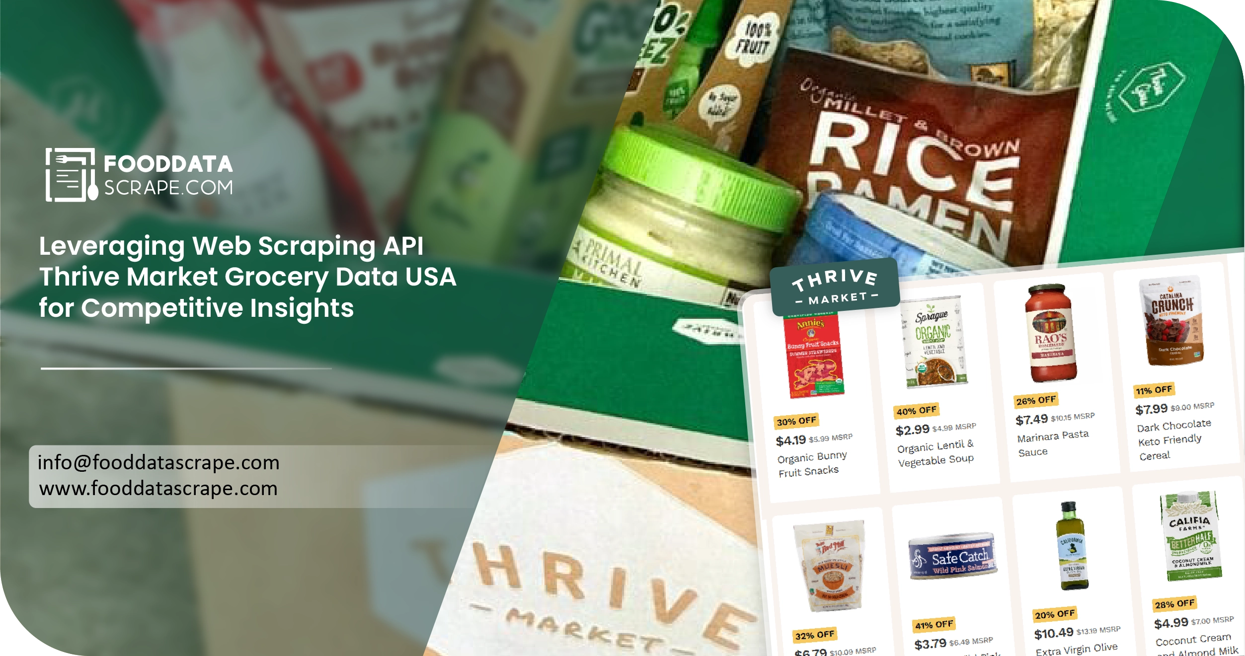 Thrive Market USA Grocery Data Scraping
